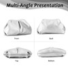 EVEOUT Dumpling Clutch for Women Leather Party Clutch Cloud Bag