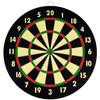EDMBG New Dart Board + 6 Brass Darts Flag Checkers