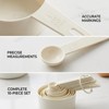 Measuring Spoons and Cups Set, 10-Piece Plastic Measuring Tools for