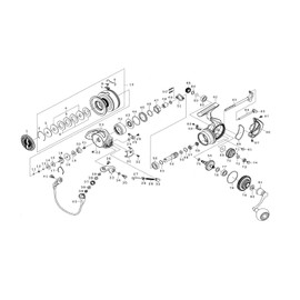 Daiwa Genuine Part 22, Caldia, SW 5000D-CXH, Spool (2-9), Part Number: 10, Part Code: 128E87