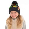 C.C Kids Sequin Fur Pom Beanie for Boys Girls -