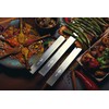 + HOM 8 Kebab 1" Wide Flat Skewers, Stainless Steel,
