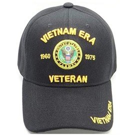 Army Vietnam Era Veteran Military Cap Black