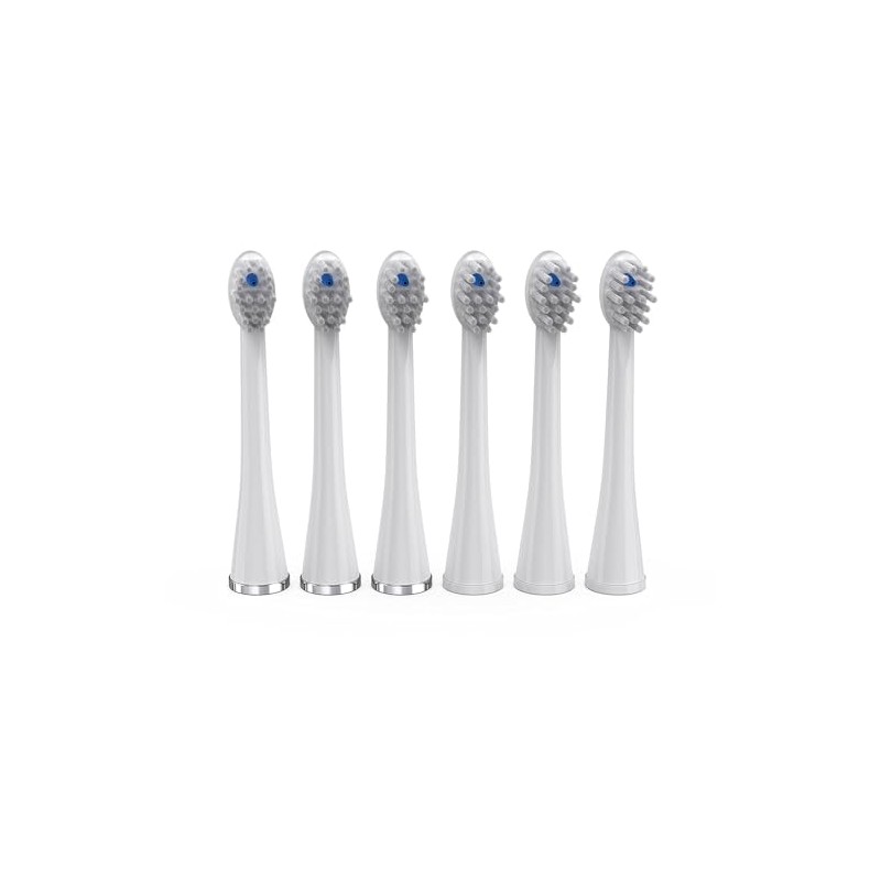 Waterpik - Cabezales de repuesto compactos Sonic-Fusion SFRB-2EW, 6 unidades,