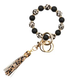AOKSUNOVA Key Ring Car Women Key Chain Bracelet Car Key Ring with Beads Tassel Gifts for Women AOKSUNOVA, Ys-084