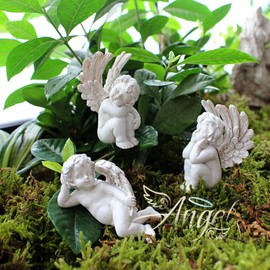 MUNEFE Small Angel Garden Angel Ornaments, Decorative Angel Garden Stakes, Garden Angel Ornaments for Potted Plants Fairy Garden Accessories