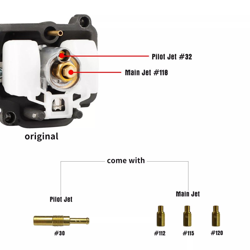 NIBBI PWK28 Carburetor Kit for Predator 212cc 196cc 224cc Axis