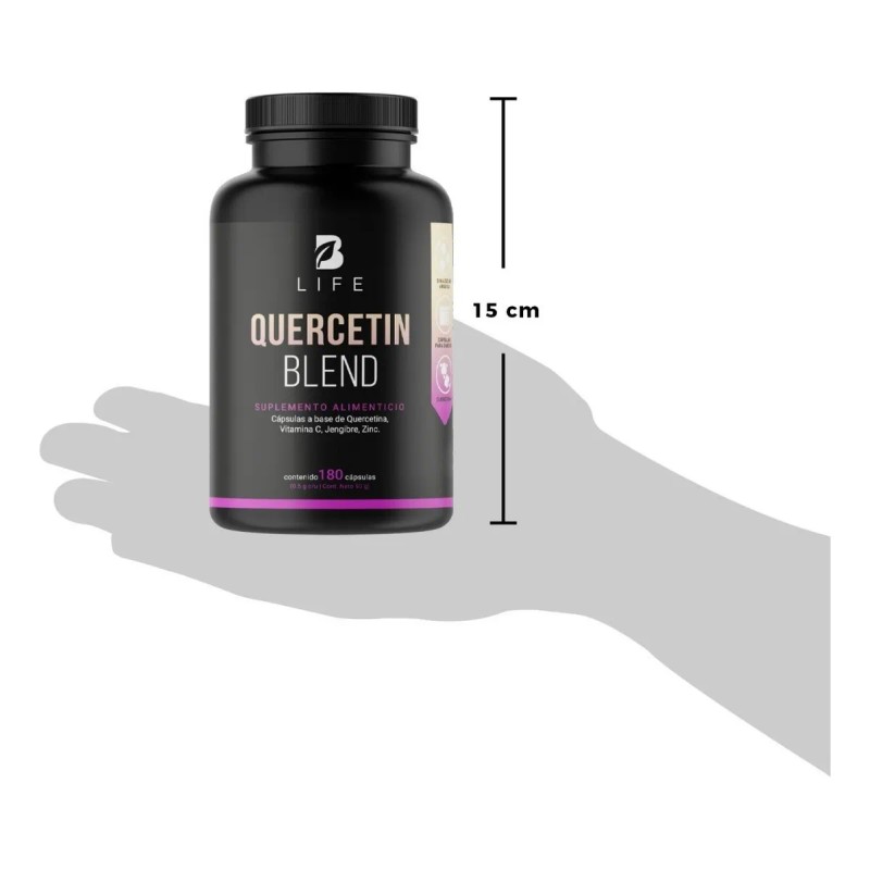 Quercetina D + Vitamina C B-Life | 180 Cápsulas |