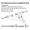 Opuiue Front Alignment Camber Toe Adjustment Bolts, Lower Control Arm