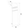 Cablecoach Connector for ‘Berliner Profil’ skirting board made of PVC
