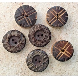 Unbranded 100 pc Mixed Lot Assorted Coconut Shell Buttons Links Connectors Crafts Jewelry