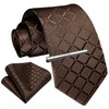 Enlision Men's Ties and Pocket Square Tie Clip Set Paisley