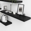 WELLAND WELLAND 60 inch Black Mission Floating Shelves for Wall,