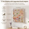 Clear Minifigure Display Case, Wall-Mounted Mini Figure Display Box, Multi-Tier