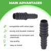 Lakesstory 3/4"" x 1/2"" Barbed Insert PVC Reducing Coupling, Sch