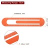 sourcing map Straight Ruler 13cm Metric Bookmark Clip Ruler Metal