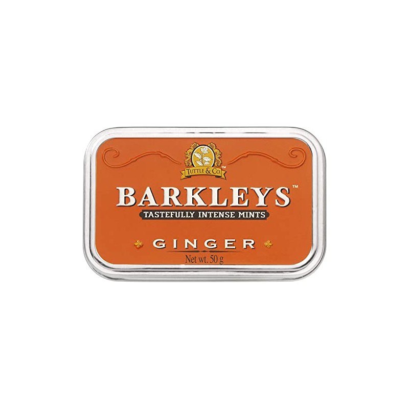 Barkleys Ginger Breath Mints - Strong Ginger Flavor Cool Mint