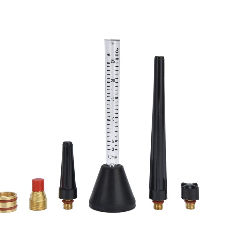 Argon Arc Welding Nozzle Kit Gas Flowmeter Tungsten Needle Sealing