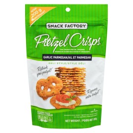 Snyder's-Lance, Inc. Snack Factory Garlic Parmesan Deli Style Pretzel Crisps, 200g/7 oz.
