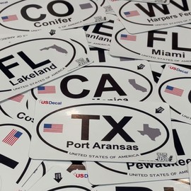 US Decal, Inc. - La Manzanilla, Mexico - Oval Sticker