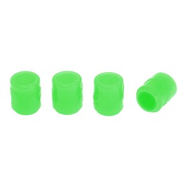 Partuto 4 Pcs Cattle Pattern Tire Valve Stem Caps for Car Truck Motorbike Bicycle Tyre Valve Dust Covers Decorative Polystyrene Green 8x17mm