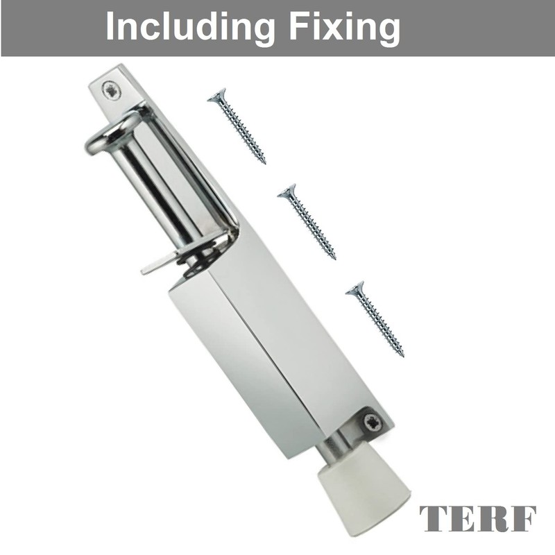 TERF® Heavy Duty Kick Down Door Lock Stopper Holder Spring