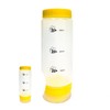 350ml Upside-Down Squeeze Dispenser Bottle for Honey, Sauce, and Seasonings, Empty Refillable Container Ketchup Bottle 2ea