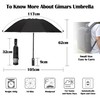 Gimars Portable Folding Automatic Windproof Umbrella with Telphon Coating 210T