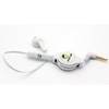 Retractable Mono Earphone Headphone 3.5mm w Mic Compatible with Motorola