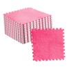 10pcs Plush Puzzle Floor Foam Mat Tiles Fluffy Cuttable Anti