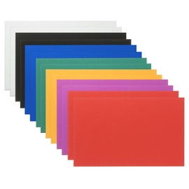 PATIKIL 2.1x3.3 Inch Anodized Aluminum Sheet Metal, 14Pcs Laser Plates Engraving Blanks 0.5MM Thin Rectangle for Crafting DIY House Laser Engraving, 7 Color