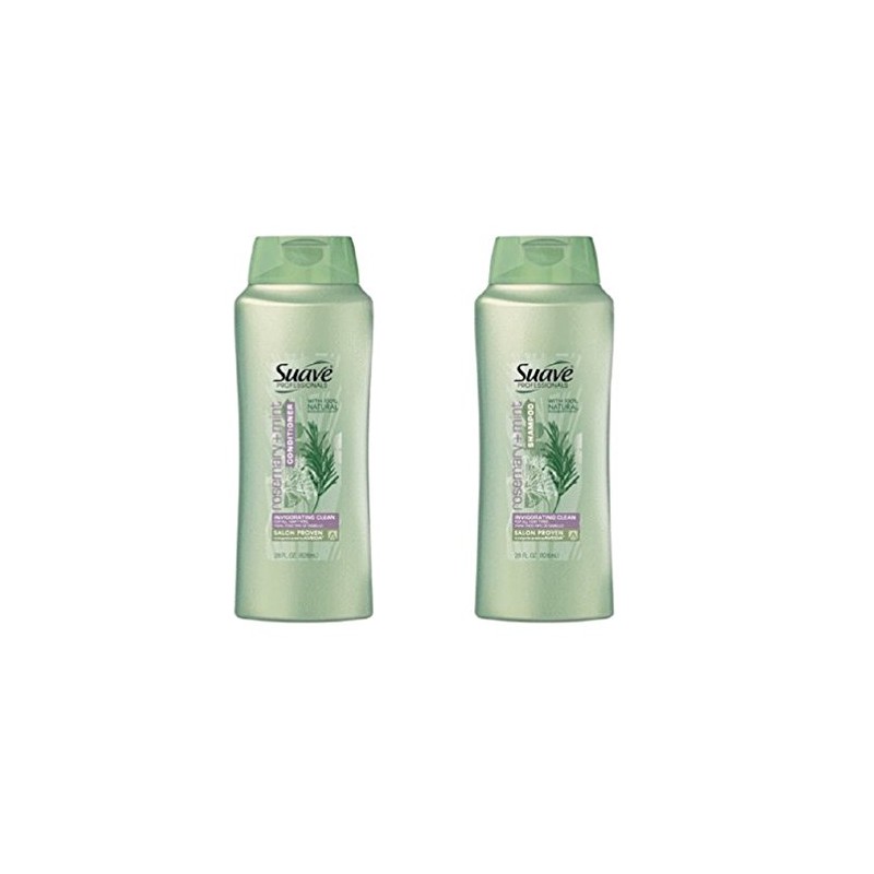 Suave Professionals Rosemary + Mint Shampoo and Conditioner Bundle, 28