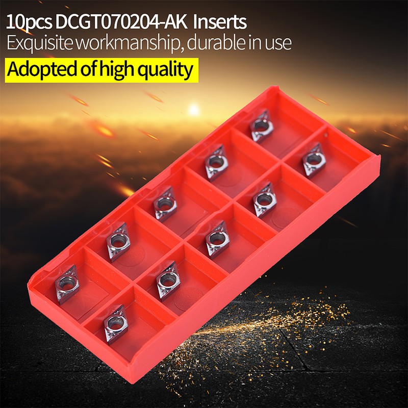 10Pcs/set CNC Carbide Tip Inserts Blade Cutter Lathe Turning Tool