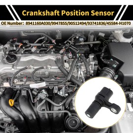 REPAIROCK 1 Pc Crankshaft Position Sensor for KIA Sedona 2.5 V6 99-01 Crank CKP Sensor Sturdy Metal Plastic Engine Black