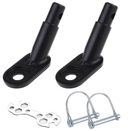 KUUGUDE Pack of 2 Bicycle Trailer Coupling, Bicycle Tow Hitch with Locking Pin for Bicycle Child Trailer, Pram, Load Trailer