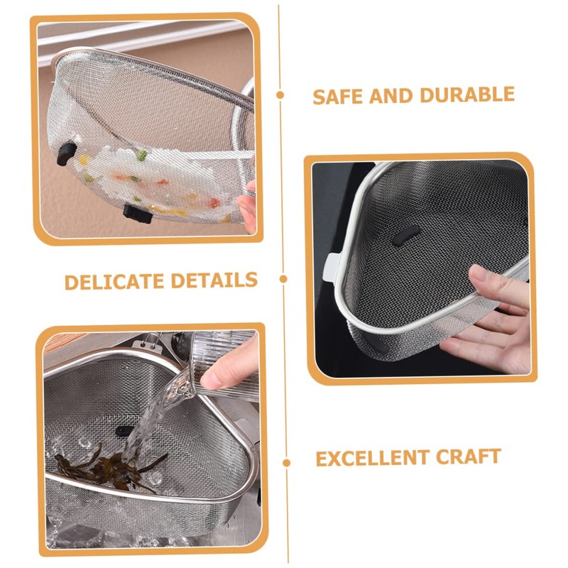 Outanaya Stainless Steel Sink Drainer Basket Kitchen Sink Drain Strainer