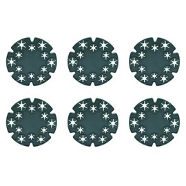 Sarini 6 Pcs Peas Beans Support Bamboo Wig-Wam Holder Cane Stakes Support Grips For Support Climbing Plants, Tomatoes, Cucumbers, Clematis