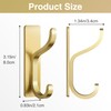pickpiff Adhesive Wall Coat Hooks - Heavy Duty Stick-On Door