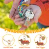Keboyoe Pack of 4 Dog Dachshund Key Chains Dachshund Pendant