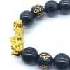 Unbranded 2pcs Feng shui Luck Black Bead Bracelet Golden Pi
