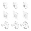 Linkidea 3 Pack Razor Suction Cup Hook, Wall Mounted Shaver