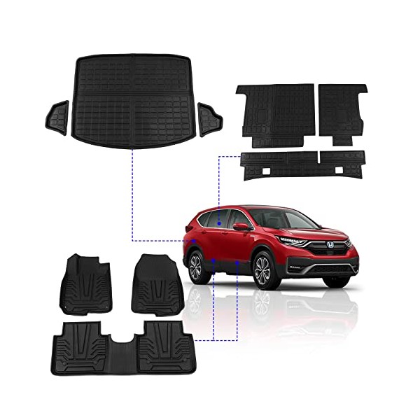 Rongtaod Fit 2017-2022 Honda CRV Floor Mats CR-V Cargo Liner