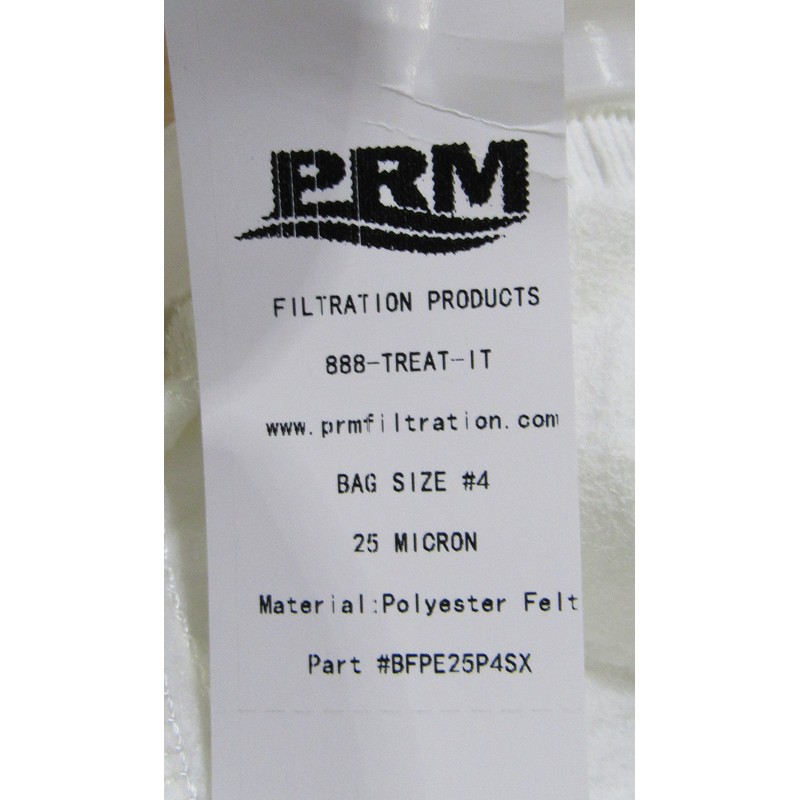 (10 Pack) #4 Size 25 Micron Liquid Filter Bags, Polyester