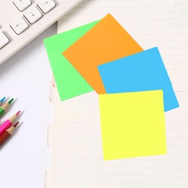 200 BläTter Haftnotizen 75 * 50 mm, Durchsichtige Sticky Notes, Klebezettel Bunt, Selbstklebende Klebezettel, Helle Haftnotizzettel, Klebezettel FüR Study Essentials Schulsachen Stationery BüRo