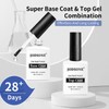 JODSONE 2 Bottles 18ml Top Coat Base Coat Gel Polish