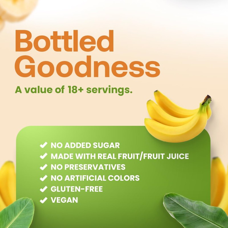 Dr. Smoothie 100% Crushed Banana – No Added Sugar, Made