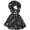 GFM Women's Christmas Scarf (CHRISSCF), Chris-2-kl-black