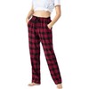 MoFiz Women's Long Sleeve Cotton Warm Checked Sleepwear Pyjamas Suit