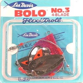 South Bend Sporting Goods 3 Bolo Flex-i-Troll Nickel/Red Center, 27"