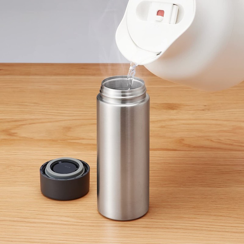 MUJI 44593769 Stainless Steel Insulated Bottle, Approx. 11.8 fl oz
